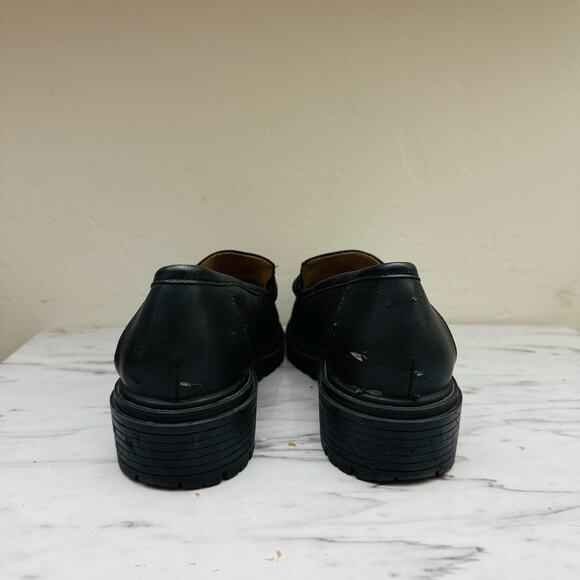 Rachel Zoe Mila Black Leather Loafers Women’s Size 7 - Picture 6 of 12